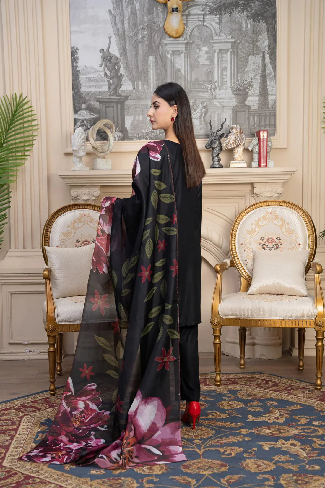 Taaj Farshi Emboriederd  3-Pcs