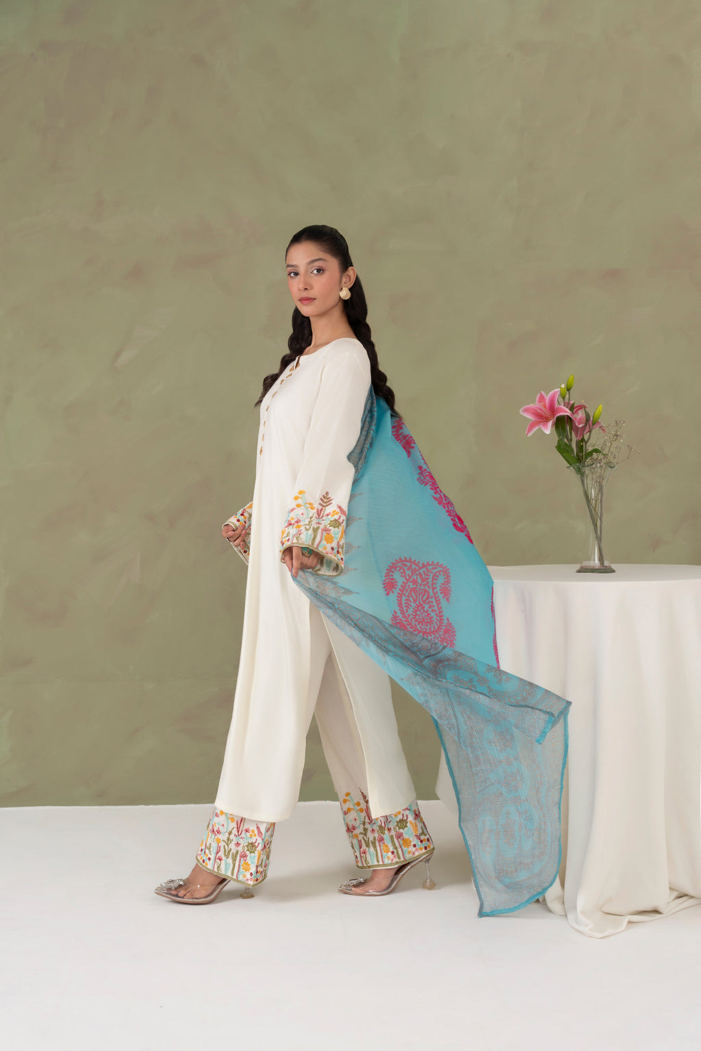 KASTOOR EMBROIDERED 3-PCS