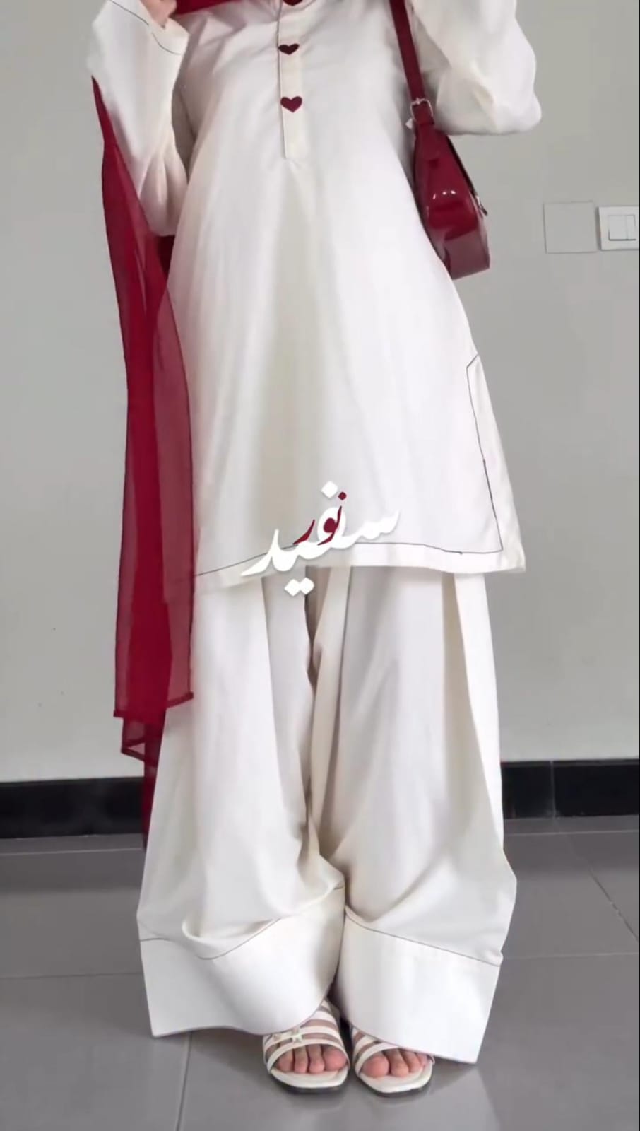 Noor Embroidered farshi shalwar 3pc