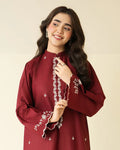 Claret Emb Farshi Shalwar Set